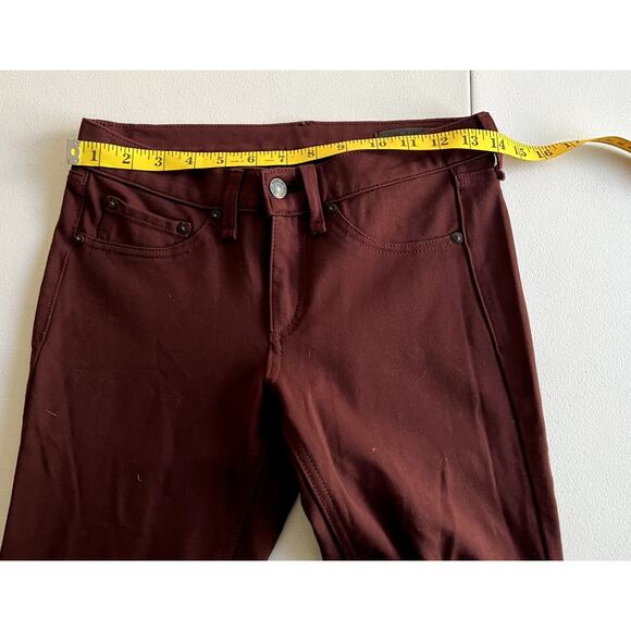 Rag & Bone Jeans Pants W1503C0369BUR Burgundy Women 25 Straight Leg Designer - Picture 6 of 14